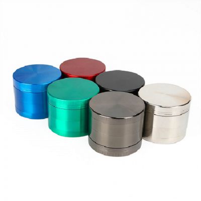 Smoking Custom Logo 4 Layers Magnet Alloy Metal Herb Grinder Aluminum Alloy