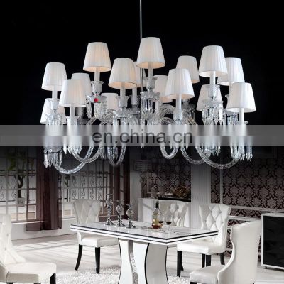 Modern K9 Crystal Luxury Wedding Lobby Decoration Pendant Light Indoor LED Light Fixtures