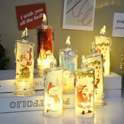 Christmas Candle Light Simulation Candle Atmosphere Light LED Christmas Candle Light