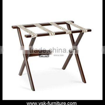 LG-030 Hotel Bedroom Furniture Solid Wood Luggage Rack