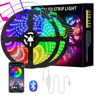 Hot sale 5050 waterproof white controlled christmas smart RGB LED strip Light for christmas decoration