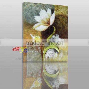 handmade home decor Artwork white daisy oil painting on canvas