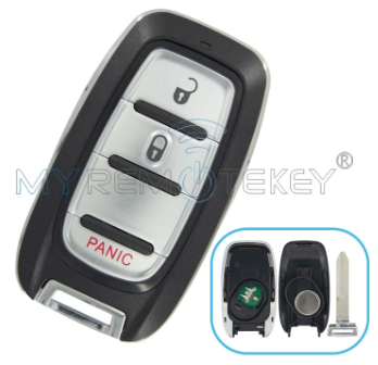 FCC M3N-97395900 Smart Key 3 Button 433mhz Hitag-AES 4A Chip-NCF29A1M for 2017-2021 Chrysler Pacifica Voyager PN 68217827AC photo-2