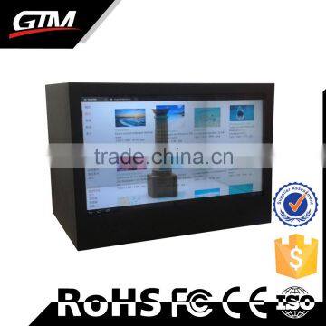 22 inch Transparent LCD Video Advertising Display Digital Dynamic Sign tv smart box transparent display for advertising