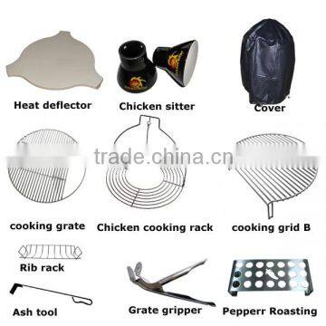 Ceramic Chicken Sitter Poultry Roast Steam Baste BBQ Grill photo-3