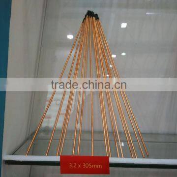 Round Copper Coated Gouging Carbon Electrodes for Gouging Cutting and Boring