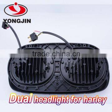 Harley Street Glide Driving Headlight Cover Double Lens Projector Headlight photo-6