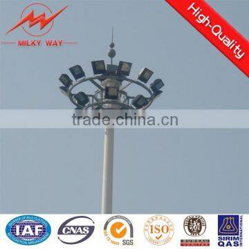 High mast light pole lowering system