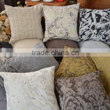 Jacquard chenille cushion cover