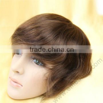 Human hair men toupee both stock and custom made