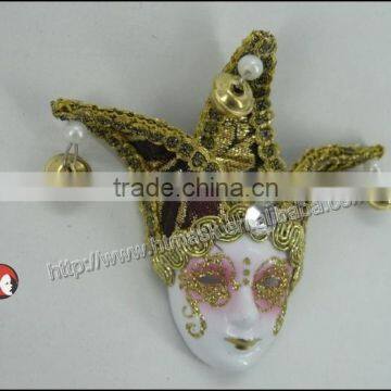 Decorative Hand Painted Ceramic Masquerade Face Mask Wall Decor photo-4
