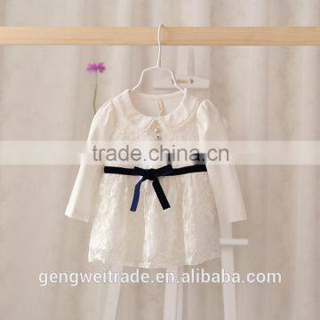 Elegant New Pattern Flower Princess Dress Spring Infant Girl Dress2015 photo-2