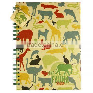 Spiral Animal Cartoon Notebook