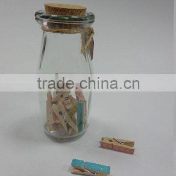 Stationery Clip Push Pin in Glass Bottle for School photo-3