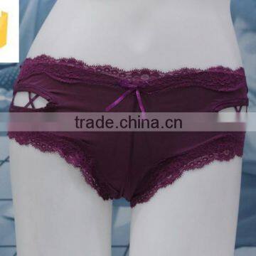 2016 lastest designed sexy lace panty for lady ,wholesale fashion nightwear panty