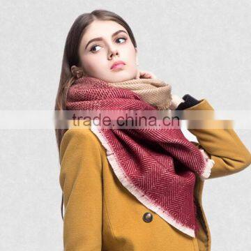 Wholesale New Designer Acrylic Chevron Fashion Winter Women Shawl photo-3