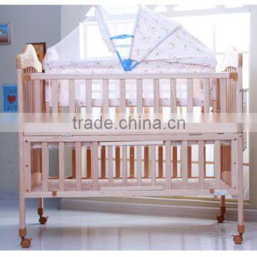 Baby crib with cradle