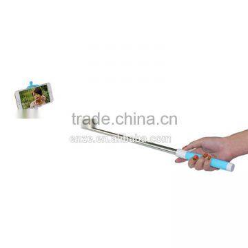 Factory Direct Sale Colorful Stainless Steel Bluetooth Mini Selfie Stick With Mirror