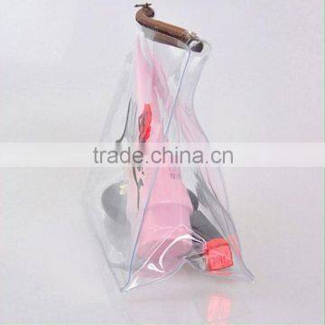 2016 custom printing plastic PVC zip lock pouch bags for cosmetic/ portable makeup/cosmetic packaging bag for travel