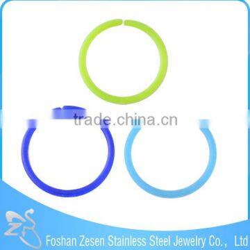 Color Round Shape Body Jewelry Designs Of Nose Rings