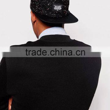 100% Wool Custom Embroidered 5 Panel Snapback Hats Wholesale photo-4