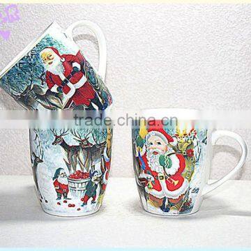 2016 innovative product eco and cheap ceramic mug christmas with decal