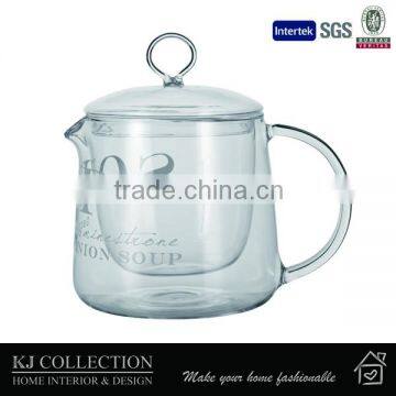 Double wall filtered teapot glass