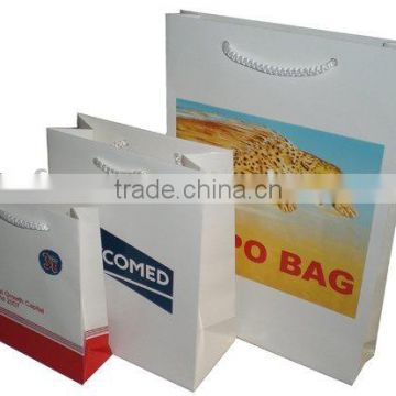 Top grade white cardboard paper bag