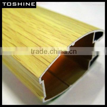 hot sale wooden grain aluminum profiles for cupboard