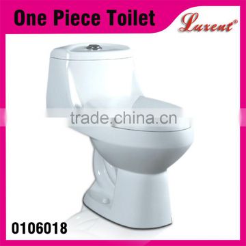 Factory Direct Ceramic Colored Siphonic One Piece Toilet Sinks white