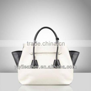 P2342-fashion smooth PU woman tote bag branded hot sale