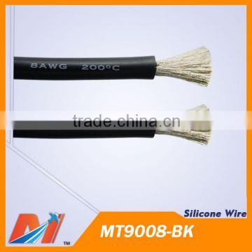 Maytech Insulated power silicon wire 8awg High flexible silicone cable Black color