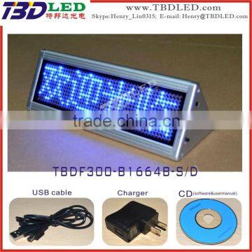 LED DOUBLE desk message board /led moving message sign board/programmable scrolling message sign board