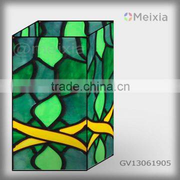 GV13061905 china wholesale tiffany style stained glass vase craft for home decoration