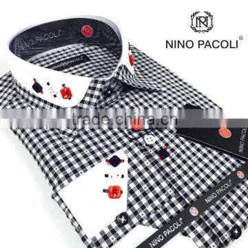 Designer Shirts for Men From Turkey Casual Men's Shirt Double Collar Man Shirt Long Sleeve photo-2