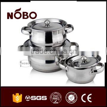 China Manufacturer Stainless Steel Pot Set 3 Pieces photo-6