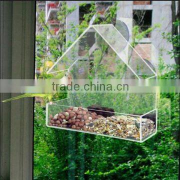 Factory Handmade Clear Acrylic Window Bird Feeder