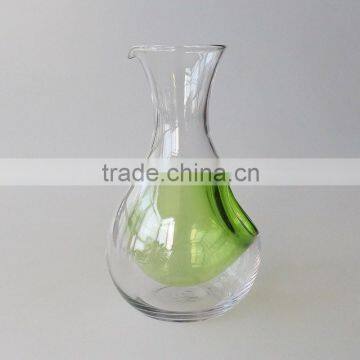 Factory customized leadfree food safe 190ml green ice bucket small wine decanter