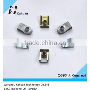 Q397 A 65Mn color zinc plated reed nut cage nut