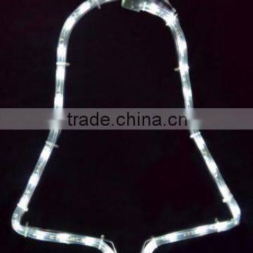 Customize christmas street decoration motif bell with light