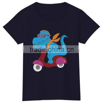 Cool Hippo Animals Custom Design Tshirt for Child photo-2