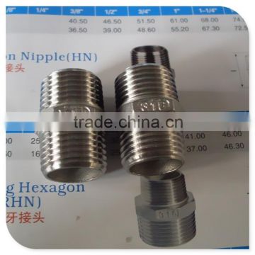 316 Stainless Steel Hexagonal Nipple 1/2" NPT