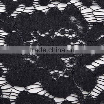 2016 New Fashion Black Long Lace Evening Gown African Lace Fabric photo-4