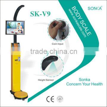 Top Sellers Automatic Coin Operated LCD Screens for Advertising Body Scale