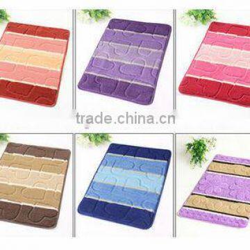 washroom floor mat with anti-slip floor mat with TPR base