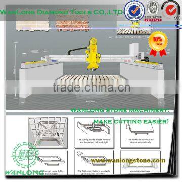 PLC-700 laser bridge cutting machine for marble processing