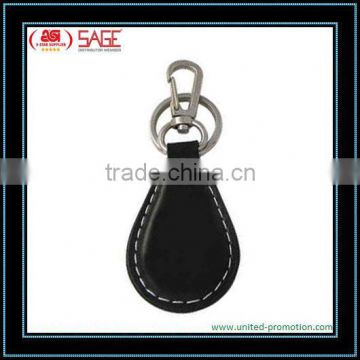 Hot custom logo leather keychain