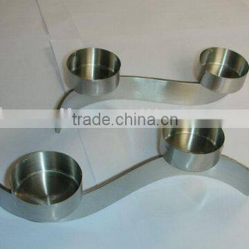 Steel candlestick