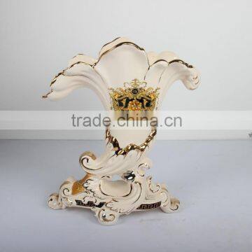 Chaozhou Factory Golded Ceramic Vase Type of Flower Vase photo-4
