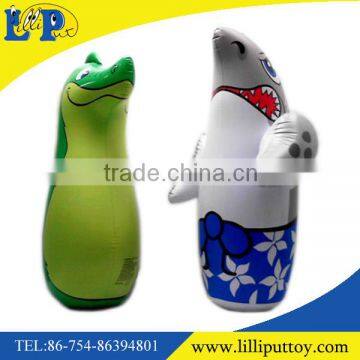 Cute cartoon 36CM inflatable tumbler toy for kids